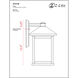 Portland 1 Light 15.75 inch Black Outdoor Wall Light