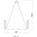 Beau 8 Light 33 inch Bronze Chandelier Ceiling Light
