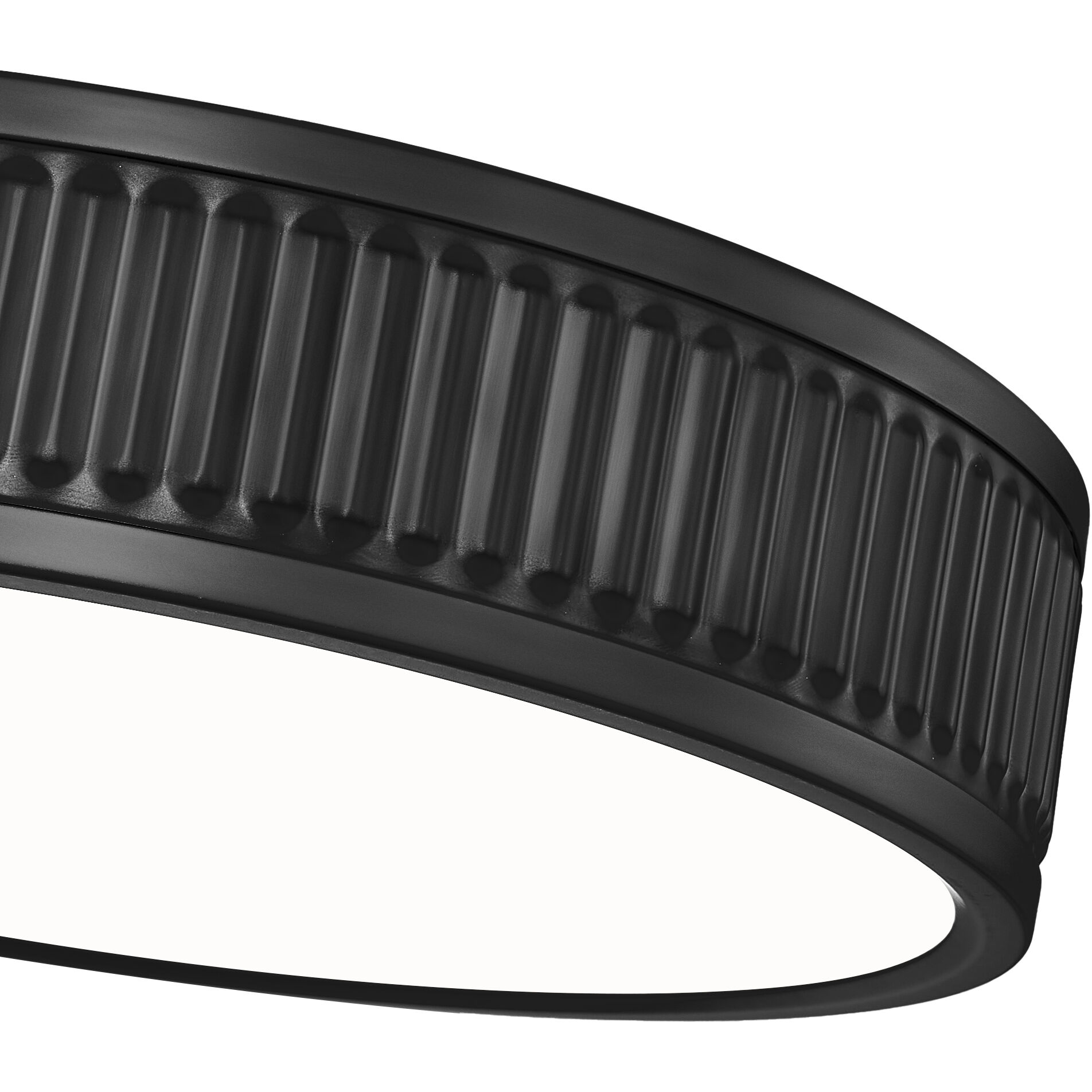 Stari LED 12.75 inch Matte Black Flush Mount Ceiling Light