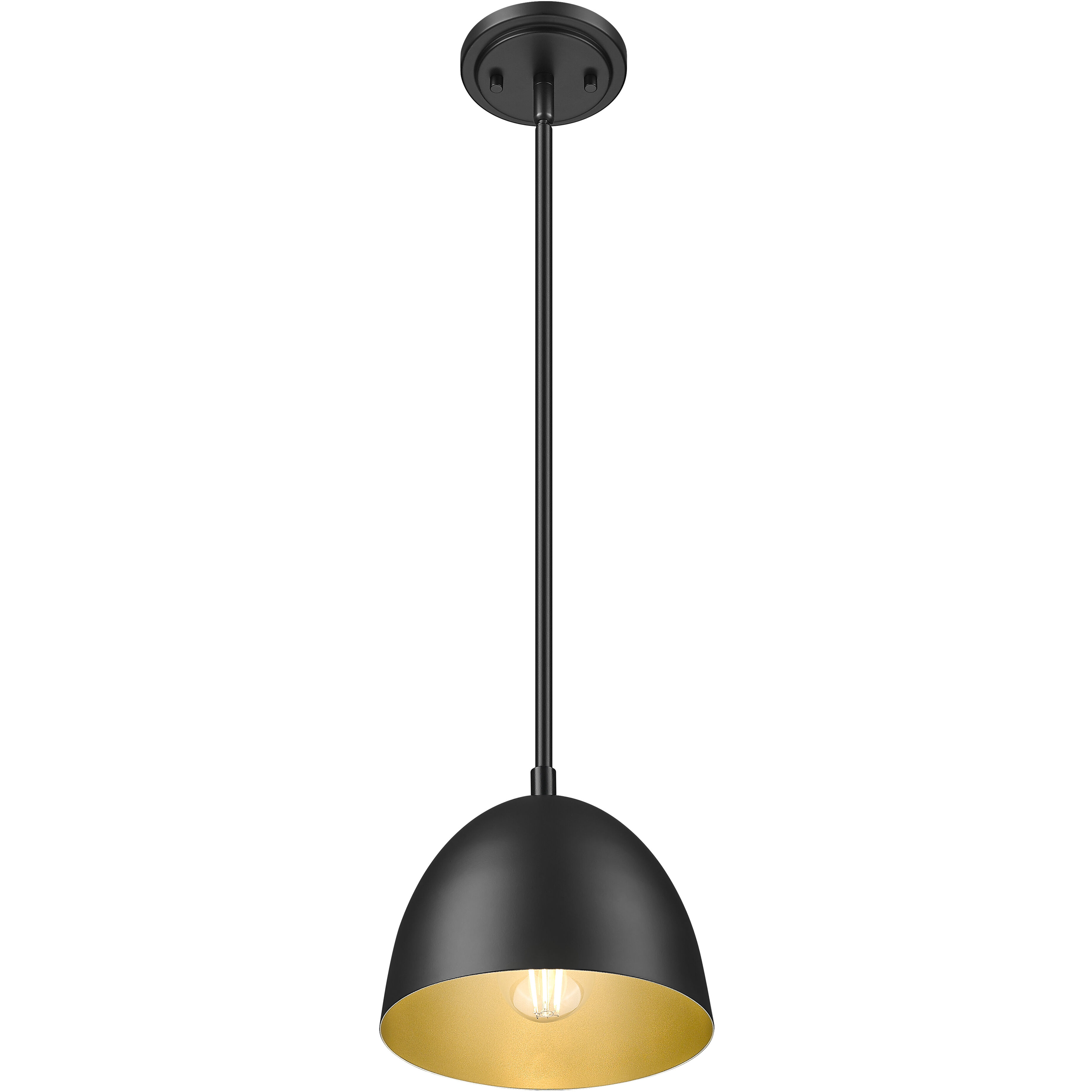 Vega Pendant Ceiling Light in Matte Black