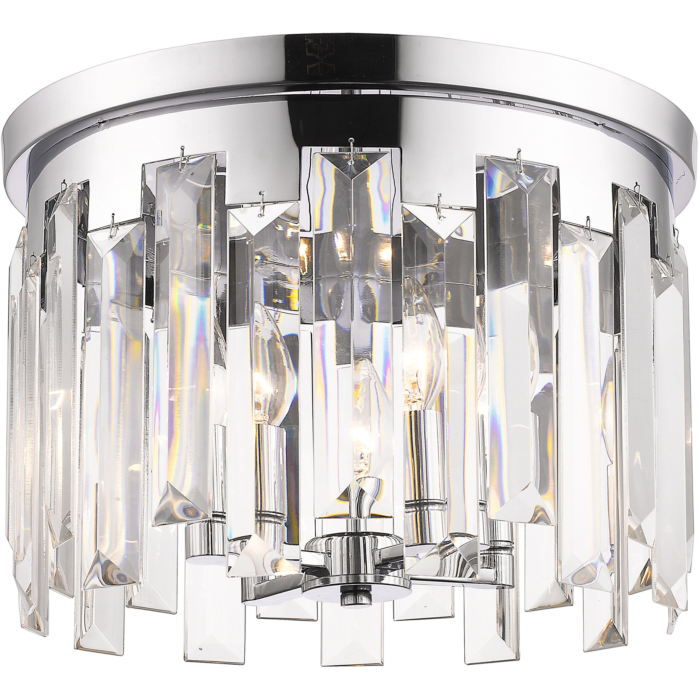 Cormac 4 Light 15.75 inch Chrome Flush Mount Ceiling Light in 14