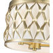 Harden 3 Light 12.25 inch Modern Gold Flush mount Ceiling Light