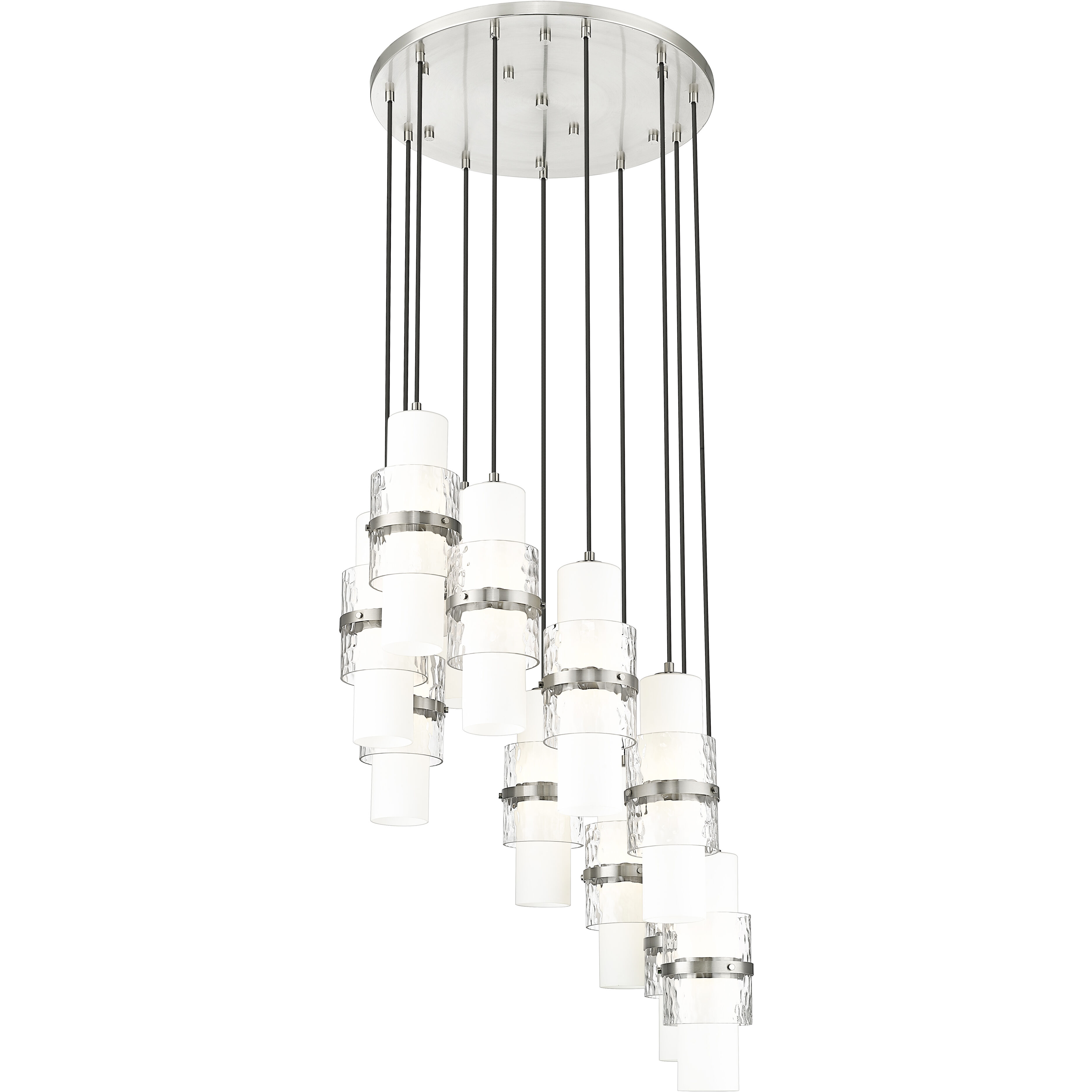 Cayden 11 Light 24 inch Brushed Nickel Chandelier Ceiling Light