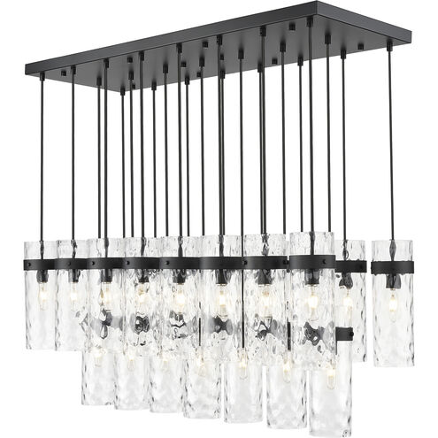 Fontaine Linear Chandelier Ceiling Light in Matte Black