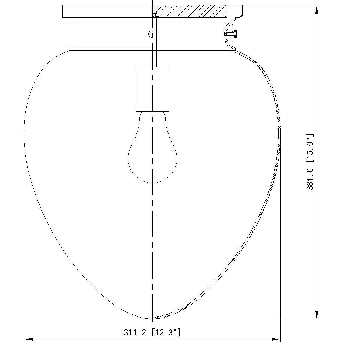 Gideon 1 Light 12.5 inch Modern Gold Flush Mount Ceiling Light