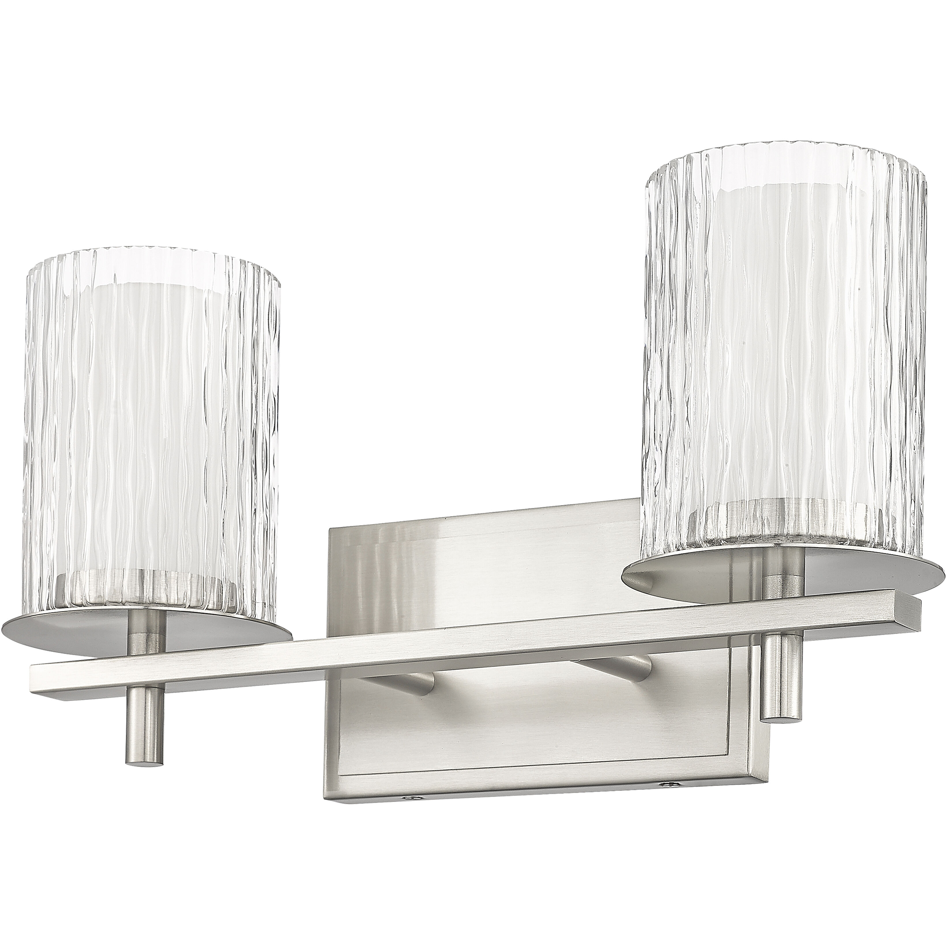 Grayson 2 Light 16 inch Brushed Nickel Vanity Wall Light