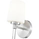 Henri 1 Light 5.25 inch Brushed Nickel Wall Sconce Wall Light