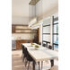 Alton 23 Light 54 inch Modern Gold Linear Chandelier Ceiling Light