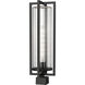 Aura 1 Light 24.5 inch Black Outdoor Post Mounted Fixture in G9