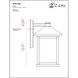 Holbrook Outdoor Wall Light in Oil Rubbed Bronze, Tinted Seedy Glass