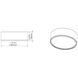 Bradley LED 12.25 inch Matte White and Modern Gold Flush Mount Ceiling Light