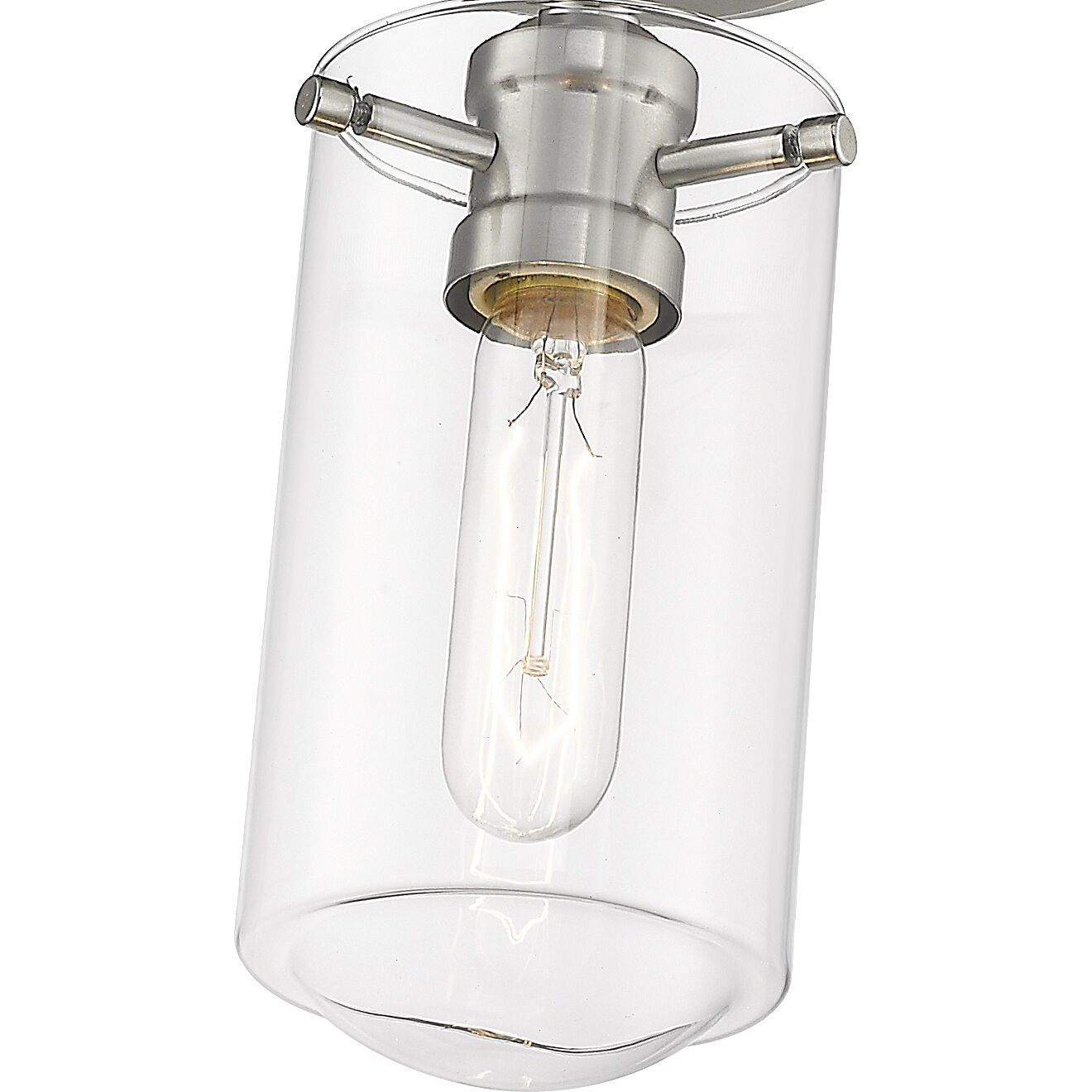 Delaney 1 Light 5 inch Brushed Nickel Flush Mount Ceiling Light