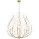 Claudine 8 Light 38 inch Modern Gold Chandelier Ceiling Light