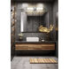 Idris LED 25.5 inch Chrome Bathroom Vanity Wall Light