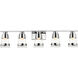 Ethos LED 40 inch Chrome Vanity Wall Light in Clear Glass