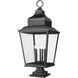 Raphael 5 Light 42.75 inch Sand Black Outdoor Pier Mounted Fixture in Soft Sand Black