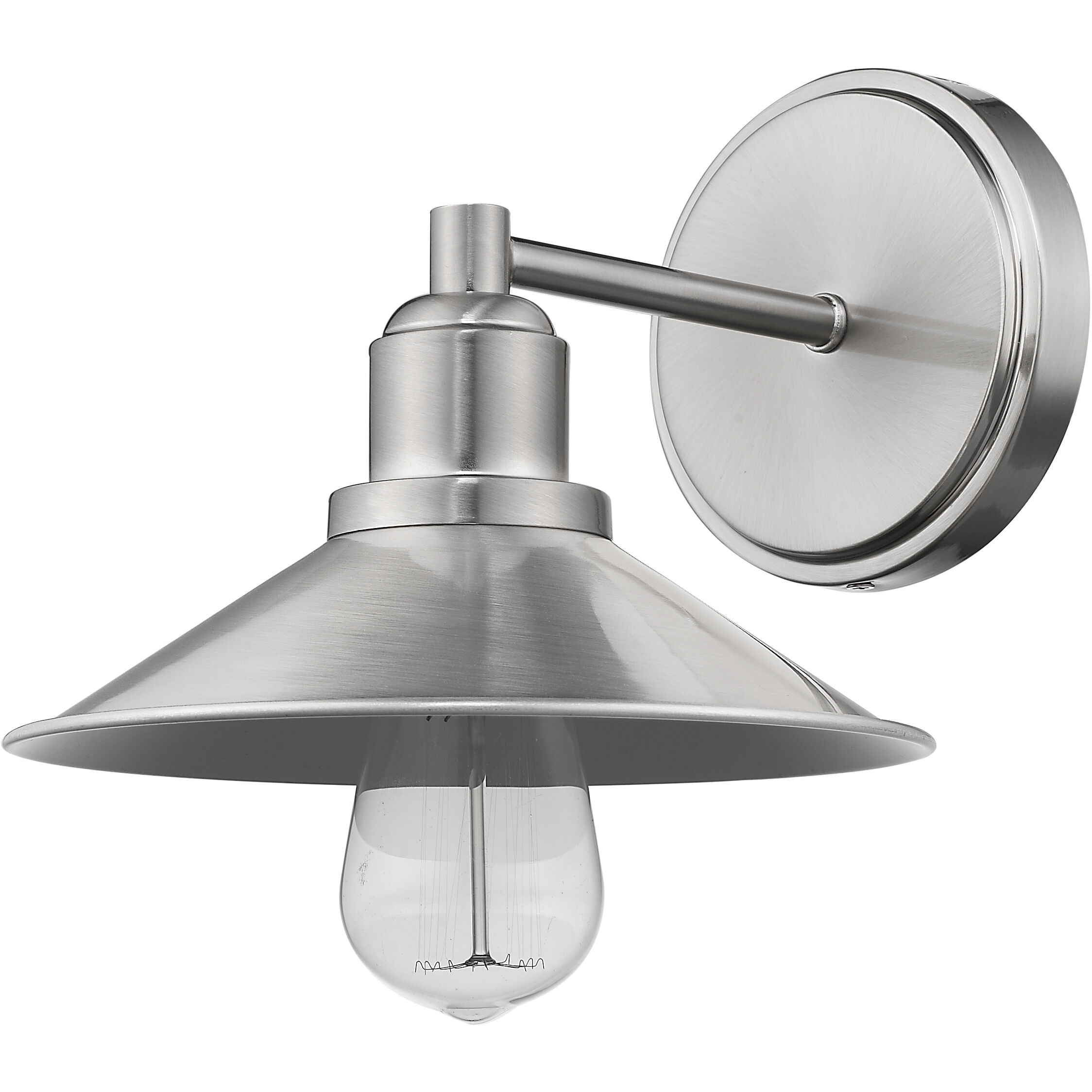 Casa 1 Light 9.5 inch Brushed Nickel Vanity Wall Light in Brushed Nickel Steel