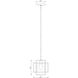 Titania 1 Light 8.5 inch Black and Brushed Nickel Pendant Ceiling Light
