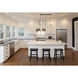 Chloe 3 Light 36 inch Brushed Nickel Linear Chandelier Ceiling Light