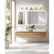 Andree 5 Light 40 inch Brushed Nickel Bathroom Vanity Wall Light
