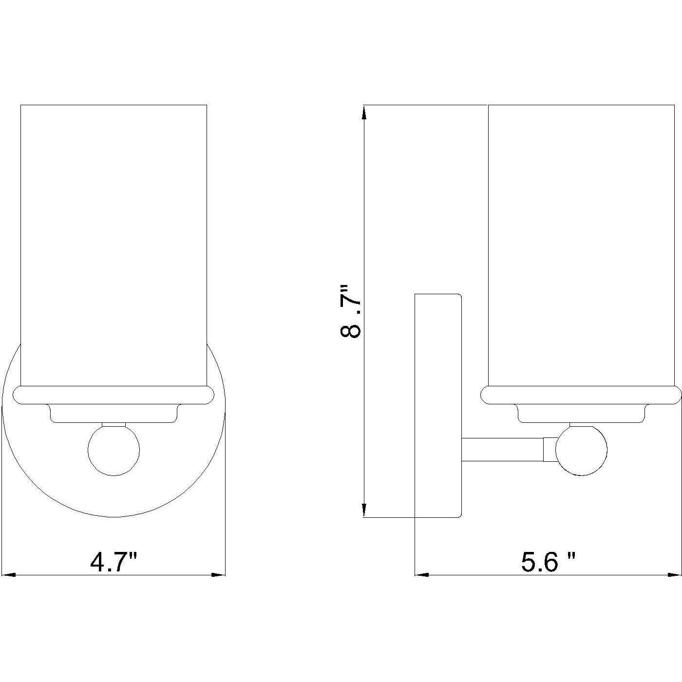 Thayer 1 Light 4.75 inch Matte Black Wall Sconce Wall Light