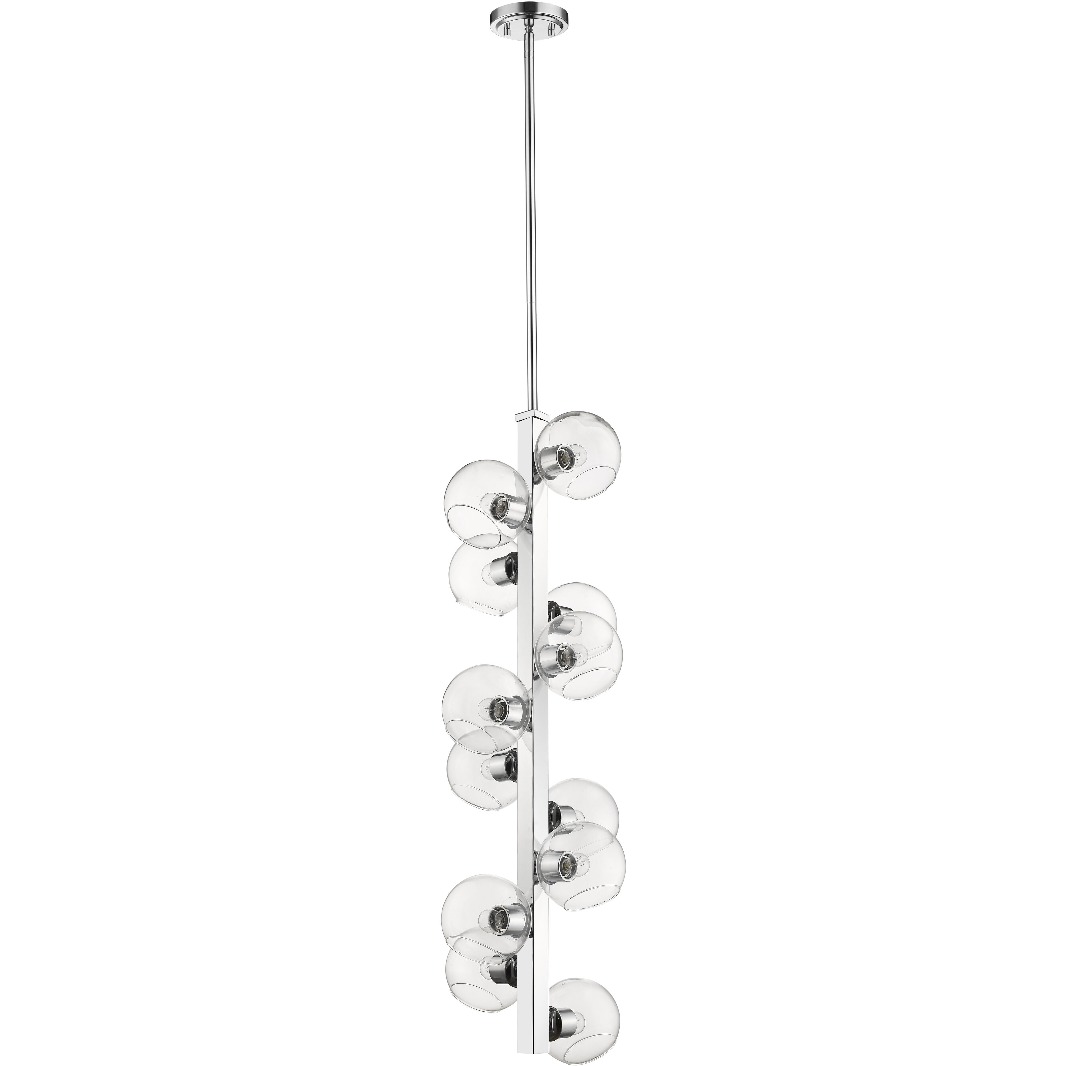 Marquee 12 Light 14 inch Chrome Chandelier Ceiling Light