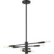 Ascension 8 Light 16 inch Matte Black Chandelier Ceiling Light