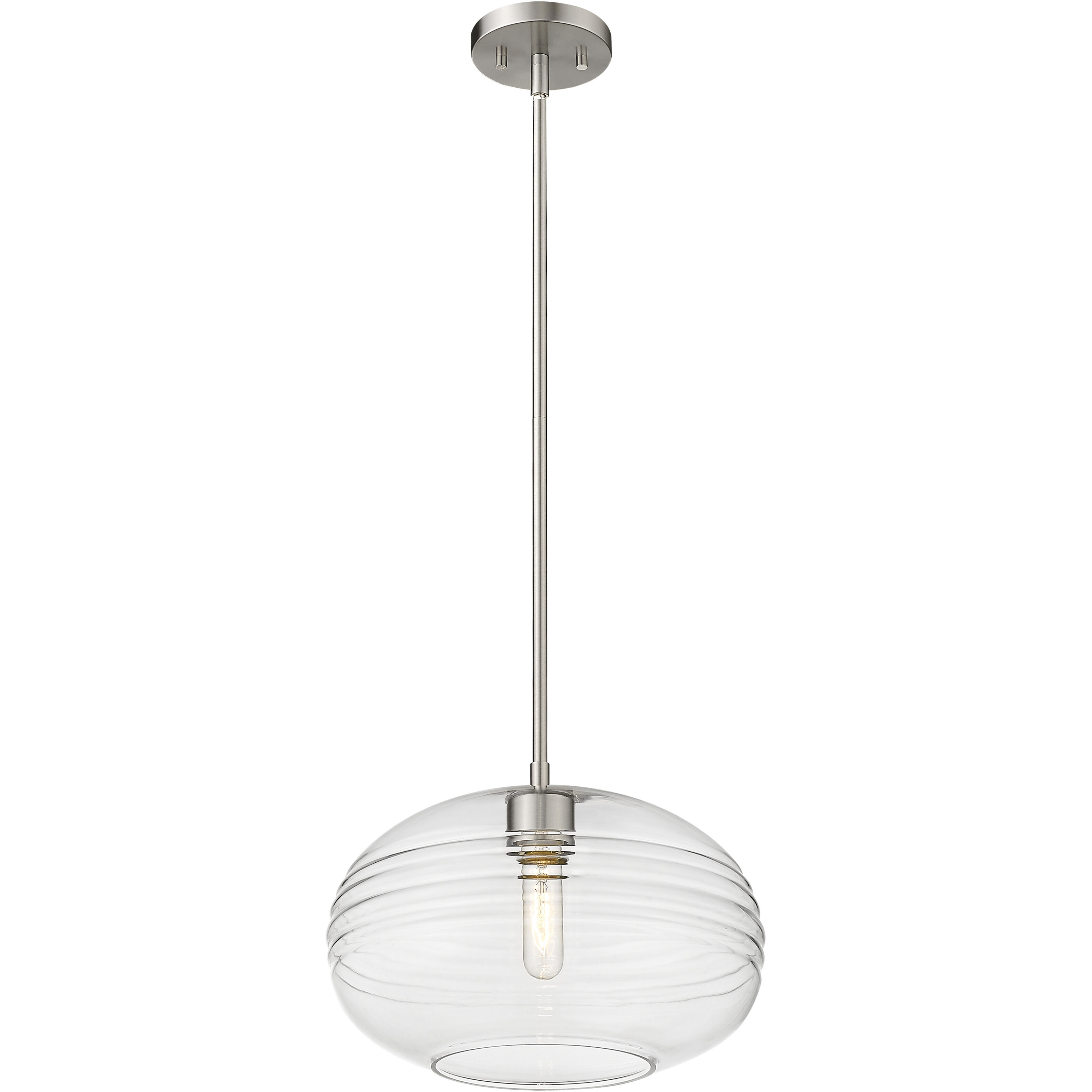 Harmony 1 Light 14 inch Brushed Nickel Pendant Ceiling Light