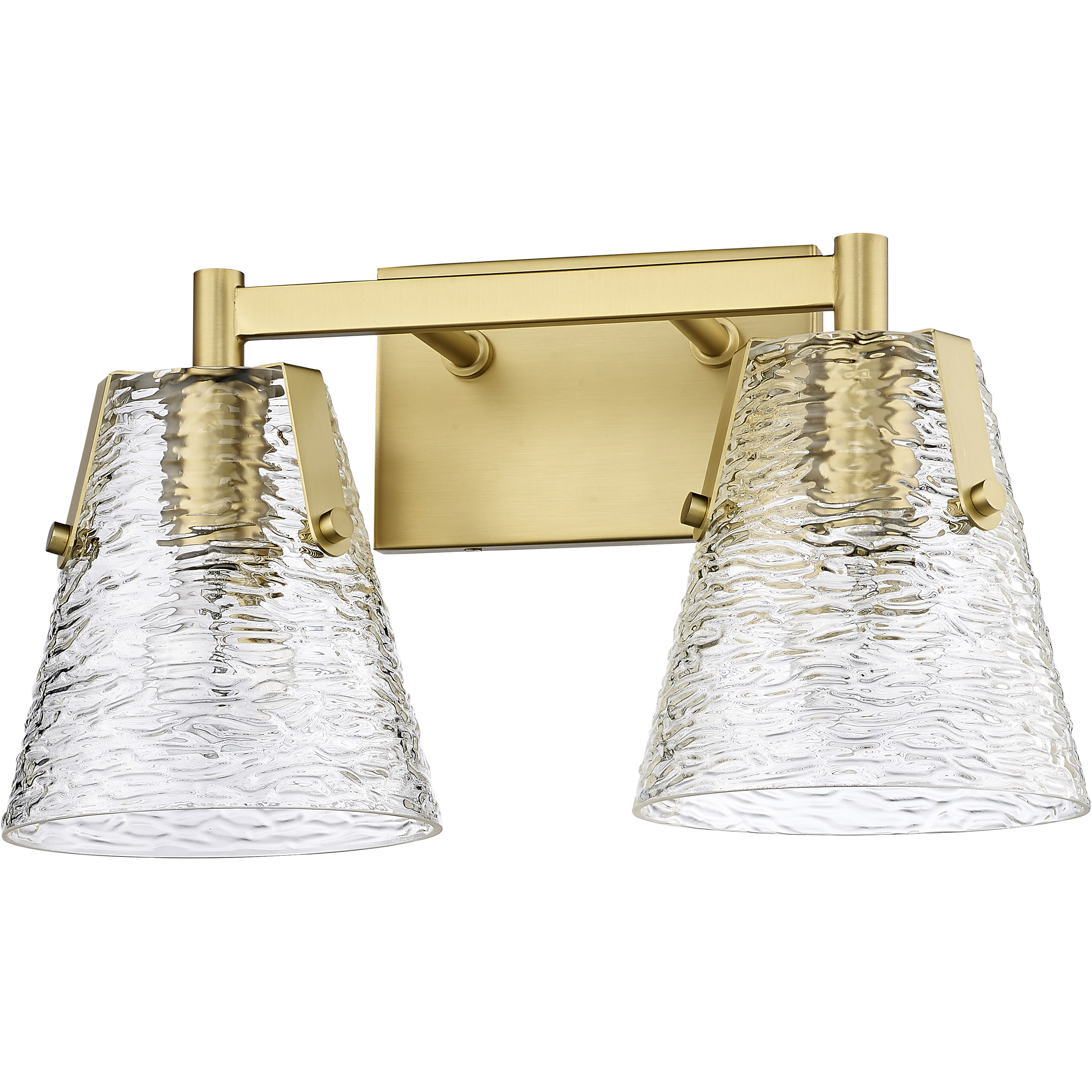 Analia 2 Light 16.5 inch Modern Gold Vanity Wall Light