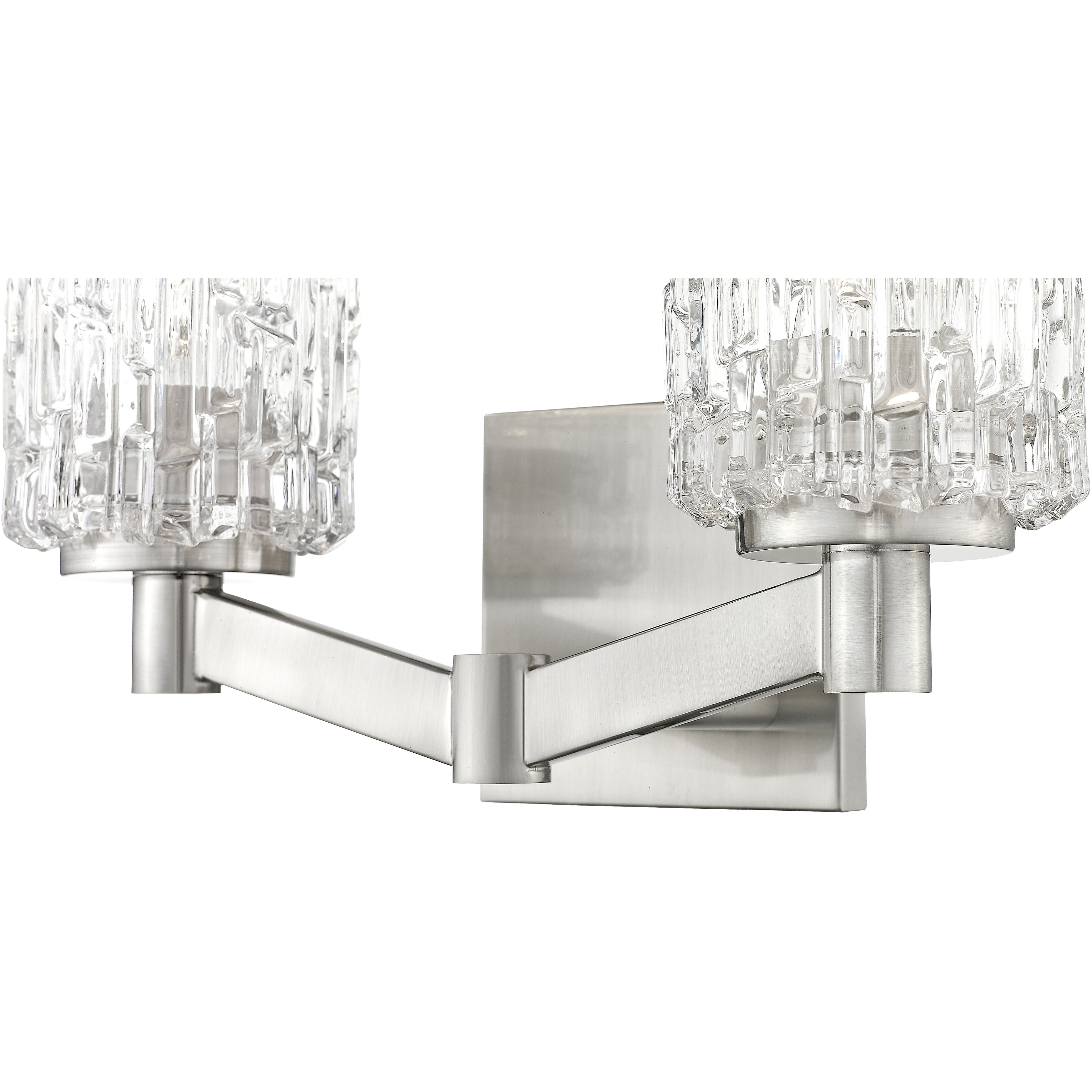 Aubrey 2 Light 13.5 inch Brushed Nickel Vanity Wall Light