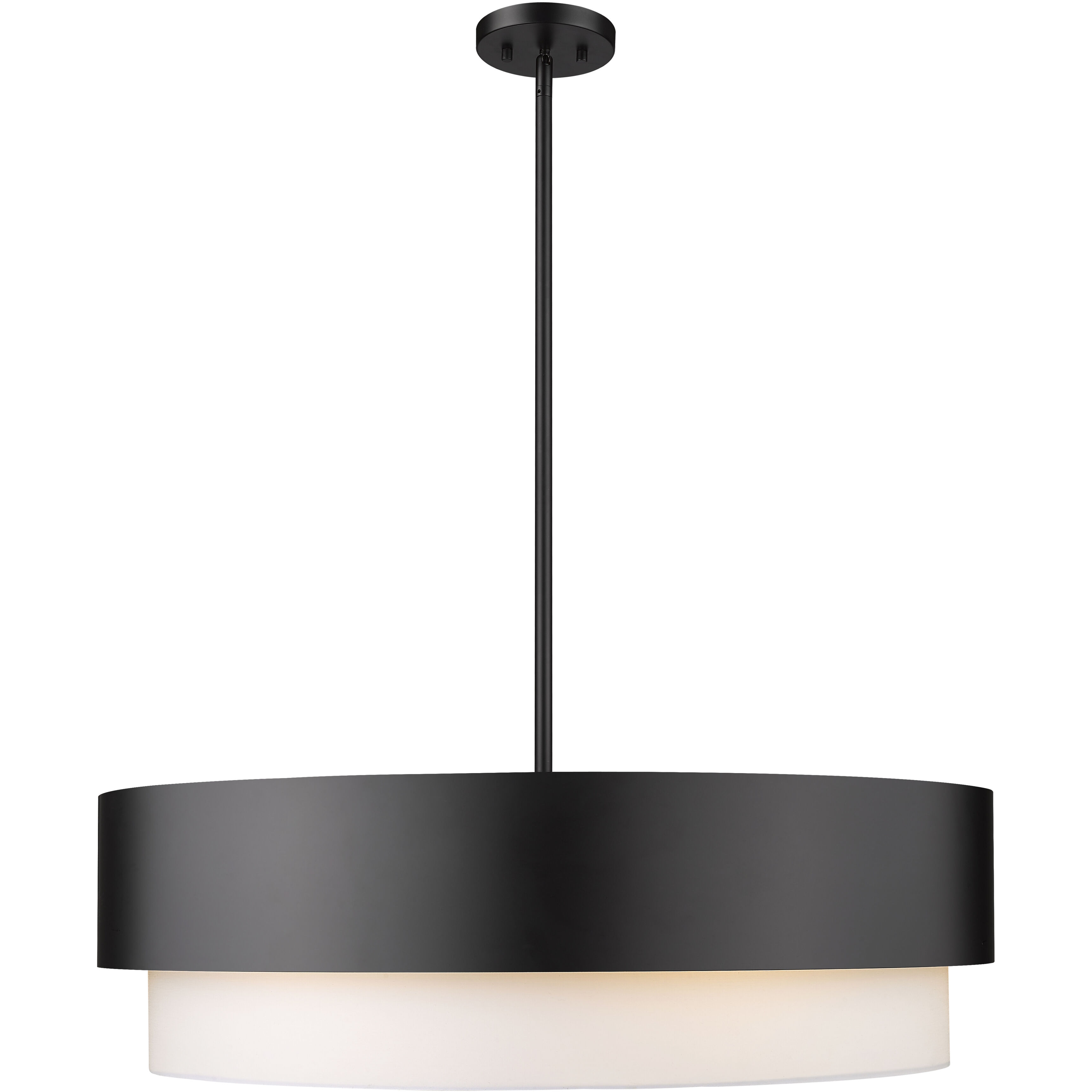Counterpoint 6 Light 31.5 inch Matte Black Chandelier Ceiling Light