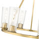 Titus 6 Light 26 inch Modern Gold Chandelier Ceiling Light