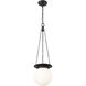 Calhoun 1 Light 9 inch Matte black Pendant Ceiling Light