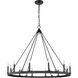 Barclay 12 Light 48 inch Matte Black Chandelier Ceiling Light