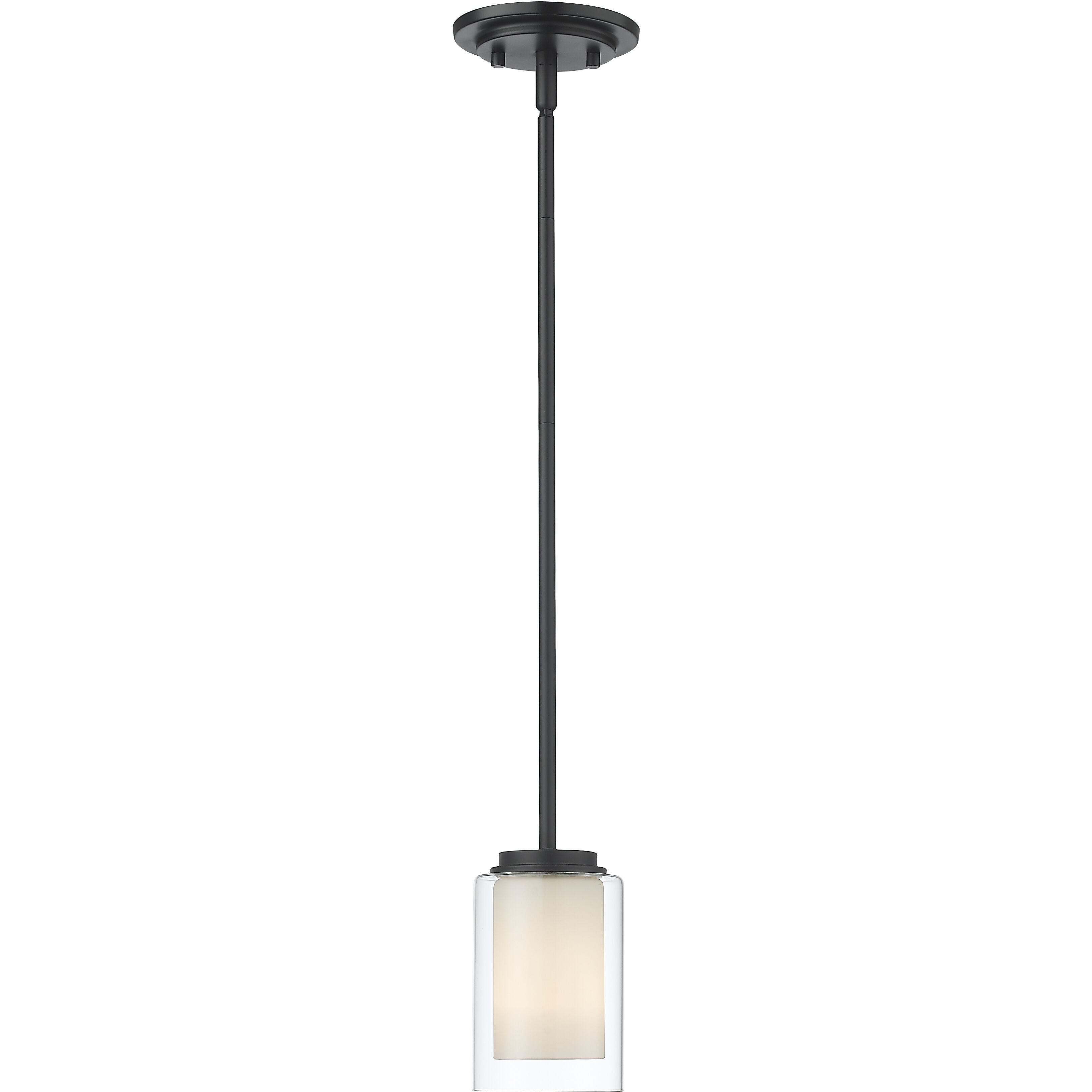 Willow 1 Light 5.5 inch Matte Black Pendant Ceiling Light
