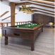 Cordon 3 Light 58 inch Rubbed Brass Billiard Ceiling Light in Rubbed Brass Metal