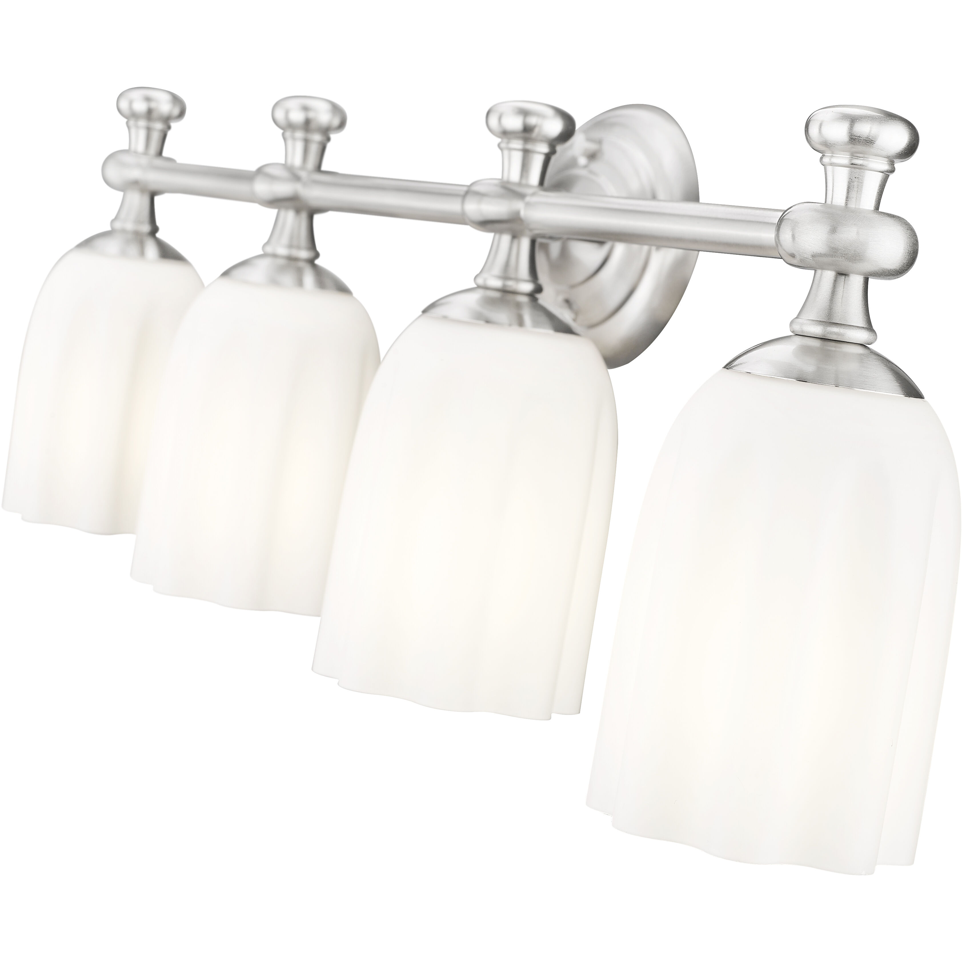 Orion 4 Light 31.25 inch Brushed Nickel Bath Vanity Light Wall Light