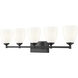 Oren 5 Light 38 inch Matte Black Bath Vanity Light Wall Light