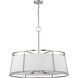 Lenyx 8 Light 32 inch Brushed Nickel Chandelier Ceiling Light