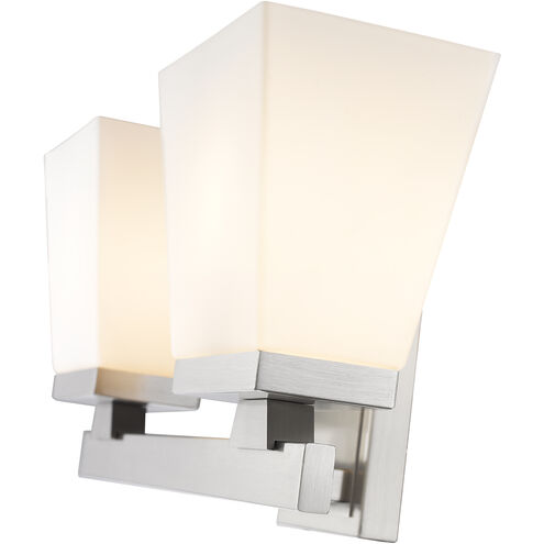 Astor 2 Light 16 inch Brushed Nickel Vanity Wall Light