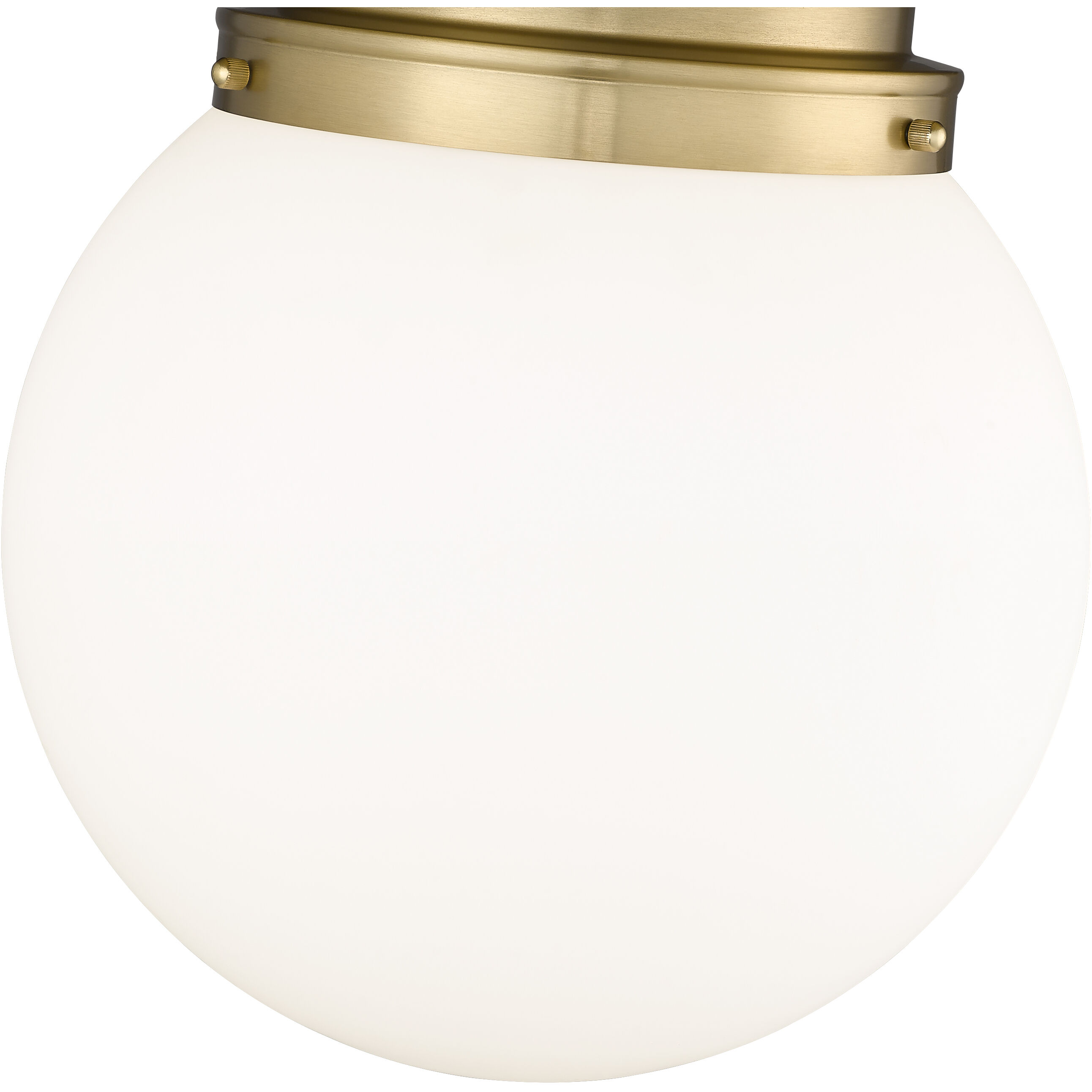 Calhoun 1 Light 13 inch Heritage Brass Flush Mount Ceiling Light