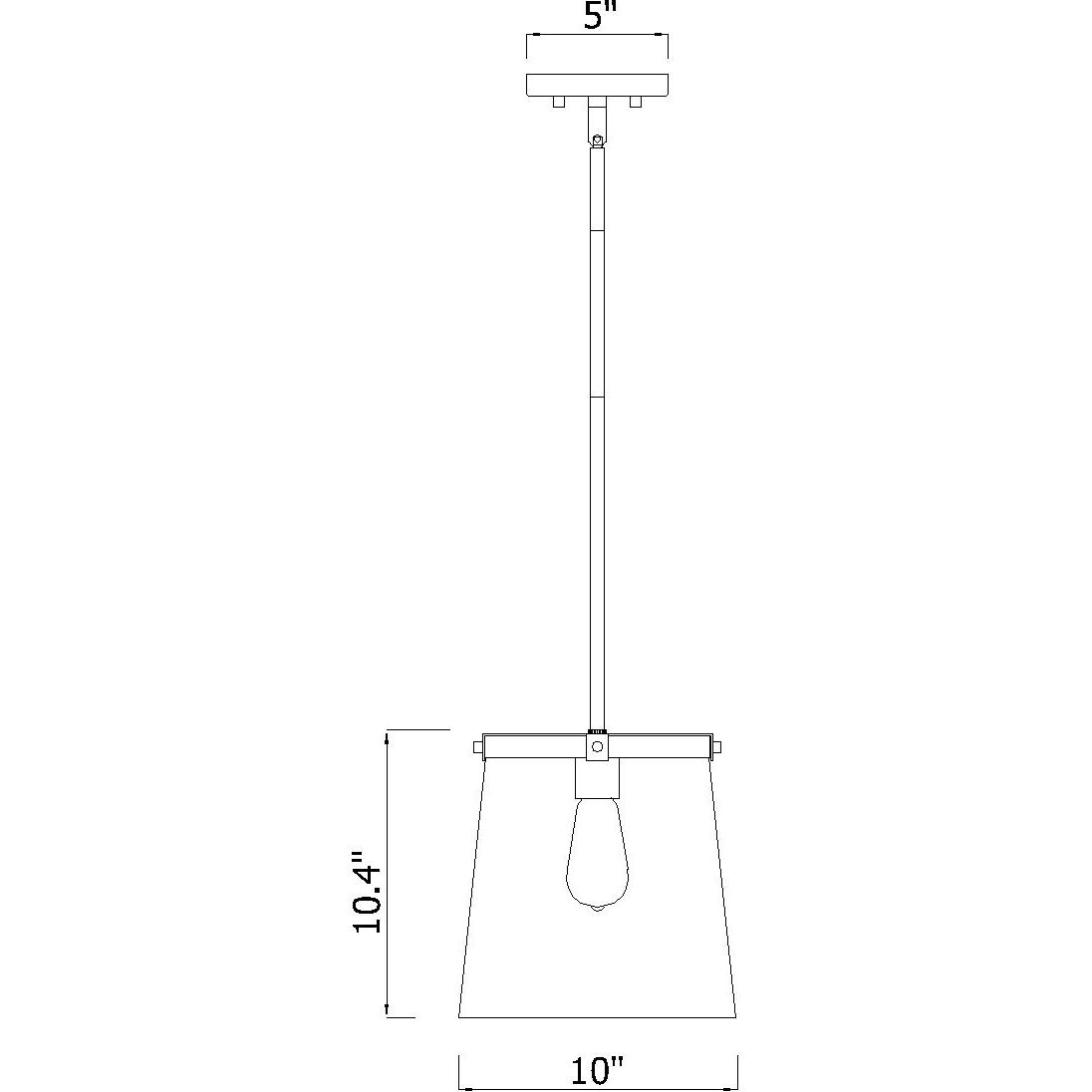 Callista 1 Light 10 inch Matte Black Pendant Ceiling Light