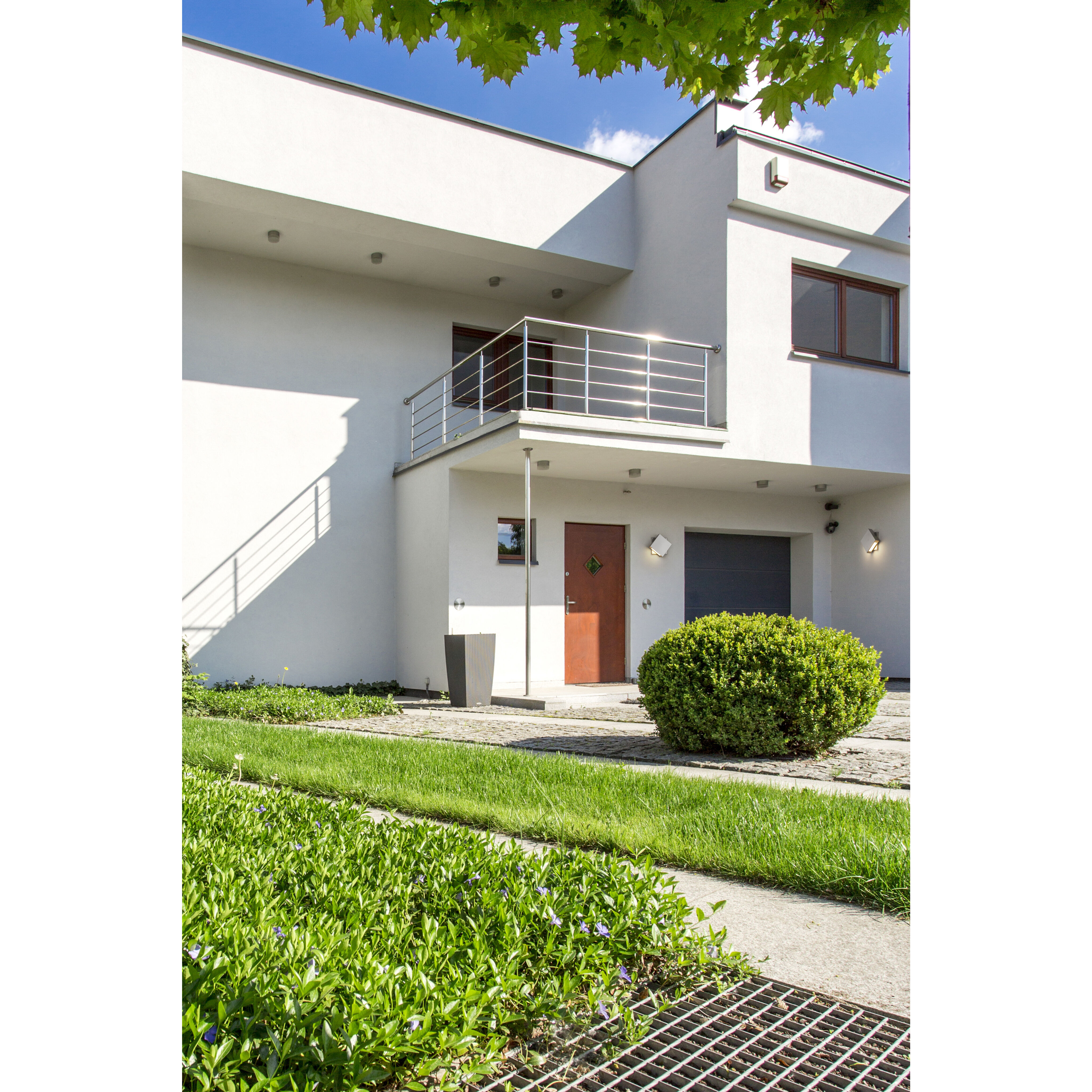 Quadrate LED 11.25 inch Silver Outdoor Wall Light