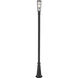 Helix 1 Light 113.25 inch Black Outdoor Post Mounted Fixture