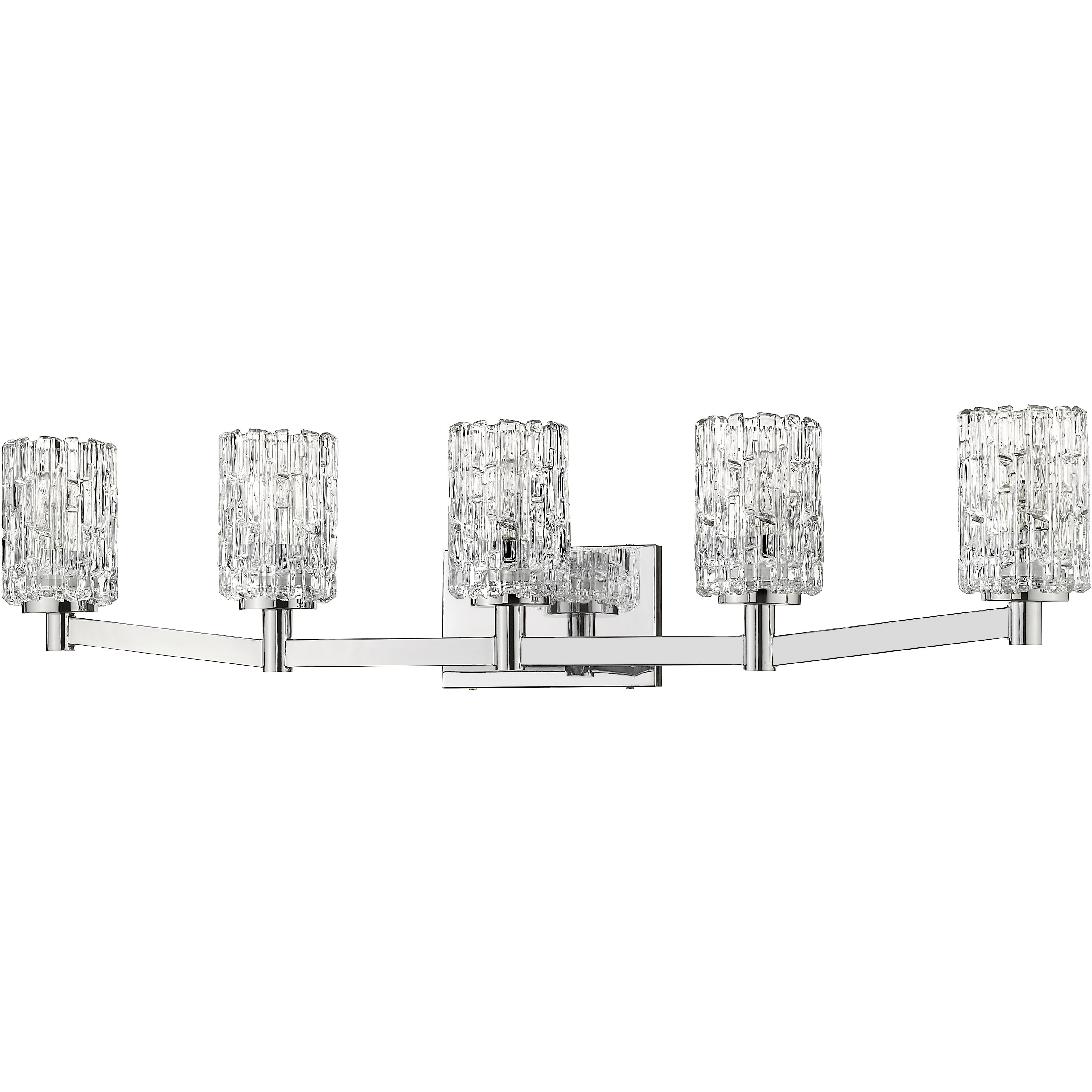 Aubrey 5 Light 40.75 inch Chrome Vanity Wall Light