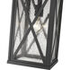 Brookside 1 Light 9.5 inch Black Outdoor Chain Mount Ceiling Fixture
