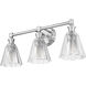 Auden 3 Light 23.75 inch Brushed Nickel Bath Vanity Wall Light