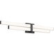 Zane LED 32 inch Matte Black Vanity Wall Light