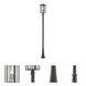 Aspen 3 Light 118.44 inch Oil Rubbed Bronze Outdoor Post Mounted Fixture
