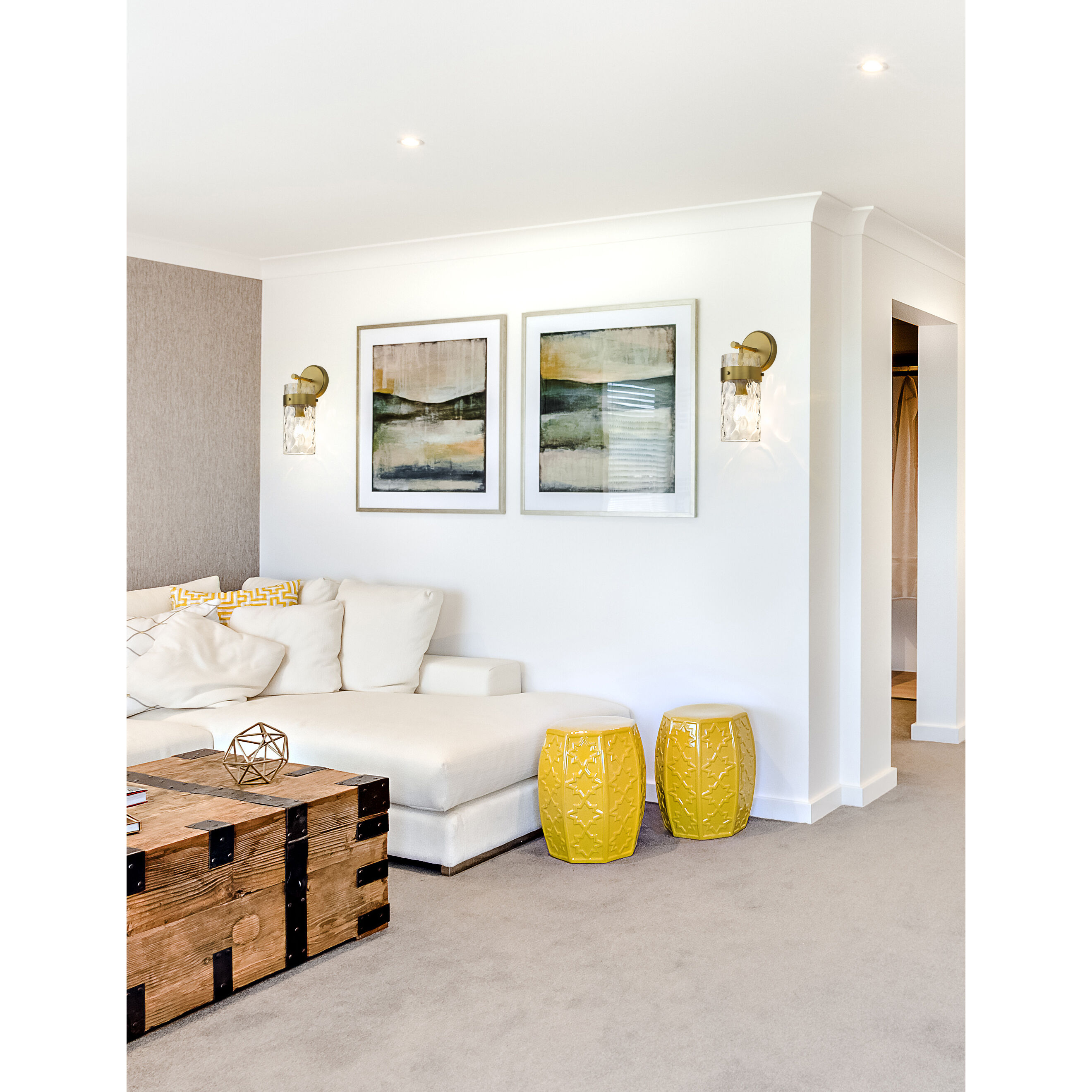 Fontaine 1 Light 5.5 inch Rubbed Brass Wall Sconce Wall Light in Rubbed Bronze